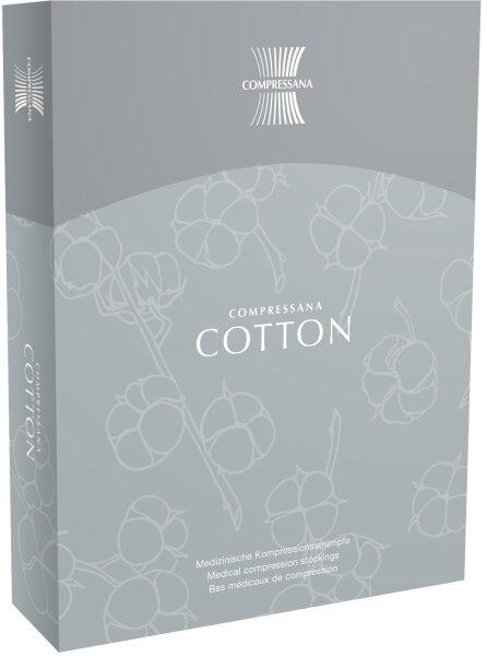 COMPRESSANA COTTON Schenkelstrümpfe AGT mit Hüftbefestigung