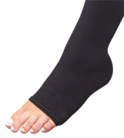 COMPRESSANA Twin Peep-Toe Support Knee Highs with cotton
