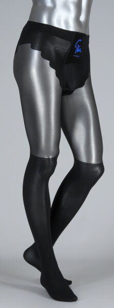 C502 Comfort4Men XXL Männerstrumpfhose 60den mit transparentem 20den Einsatz