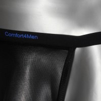 C448 Comfort4Men String transparent ohne Mittelnaht